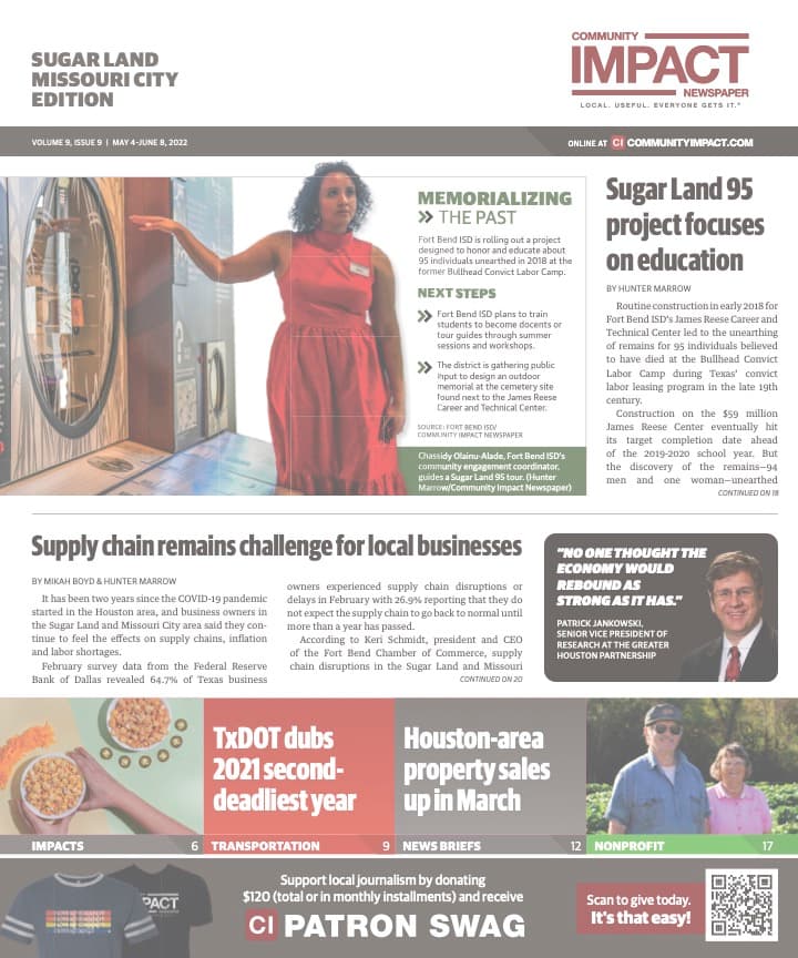Sugar Land - Missouri City cover — May 2022