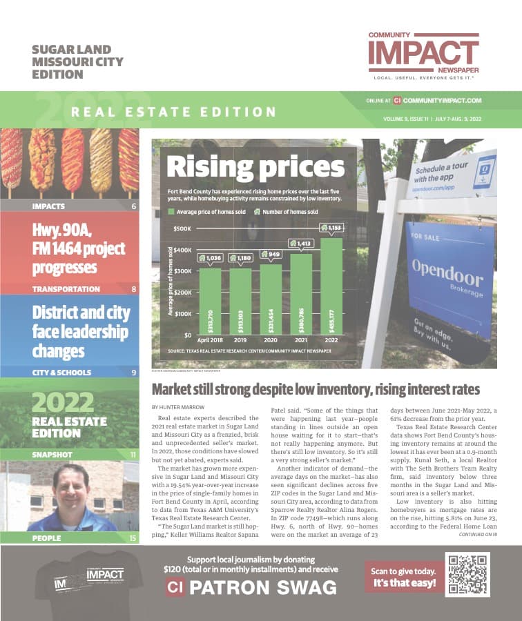 Sugar Land - Missouri City cover — July 2022