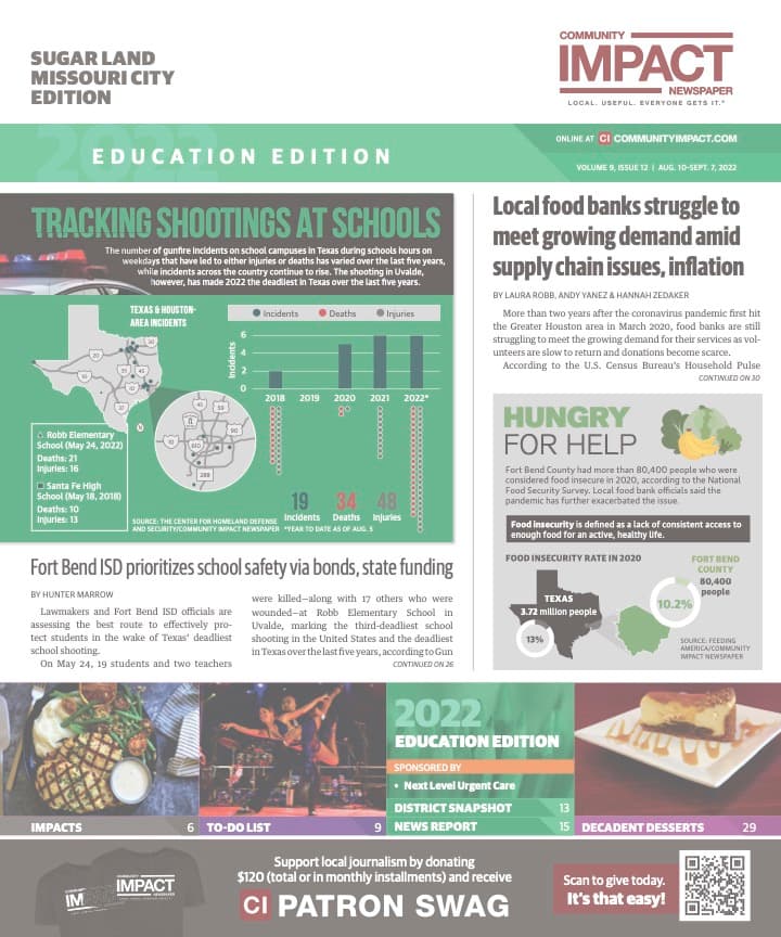 Sugar Land - Missouri City cover — August 2022