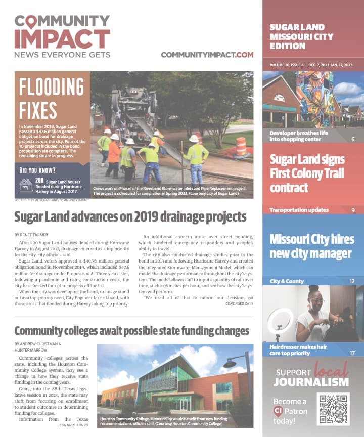 Sugar Land - Missouri City cover — December 2022