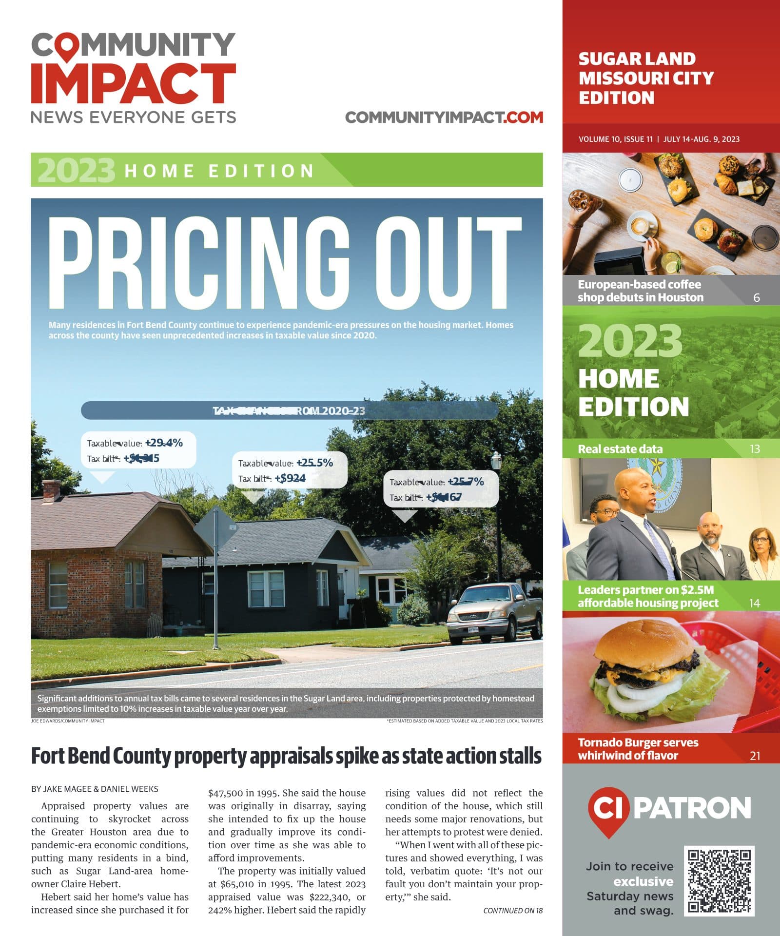 Sugar Land - Missouri City cover — July 2023