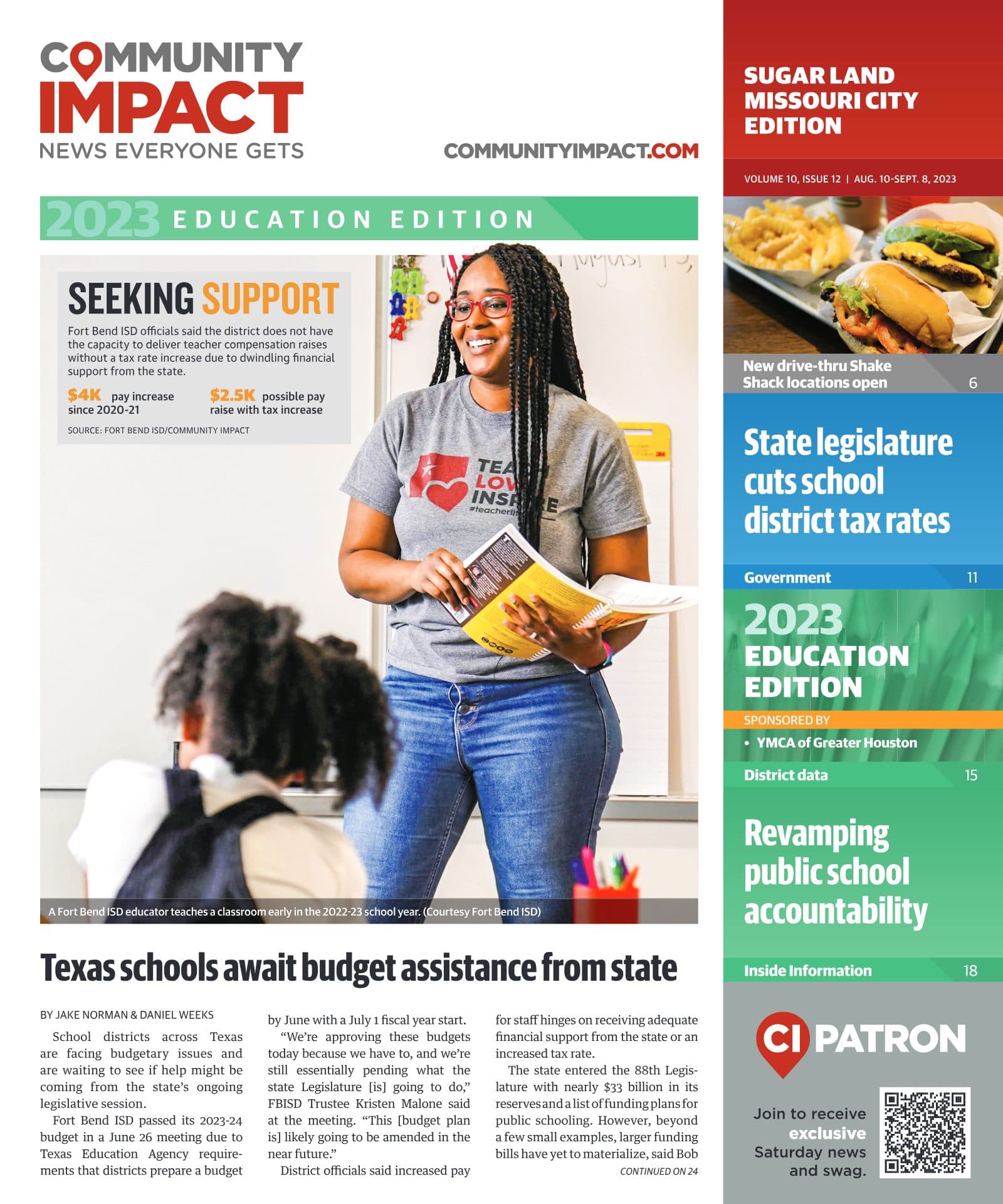 Sugar Land - Missouri City cover — August 2023