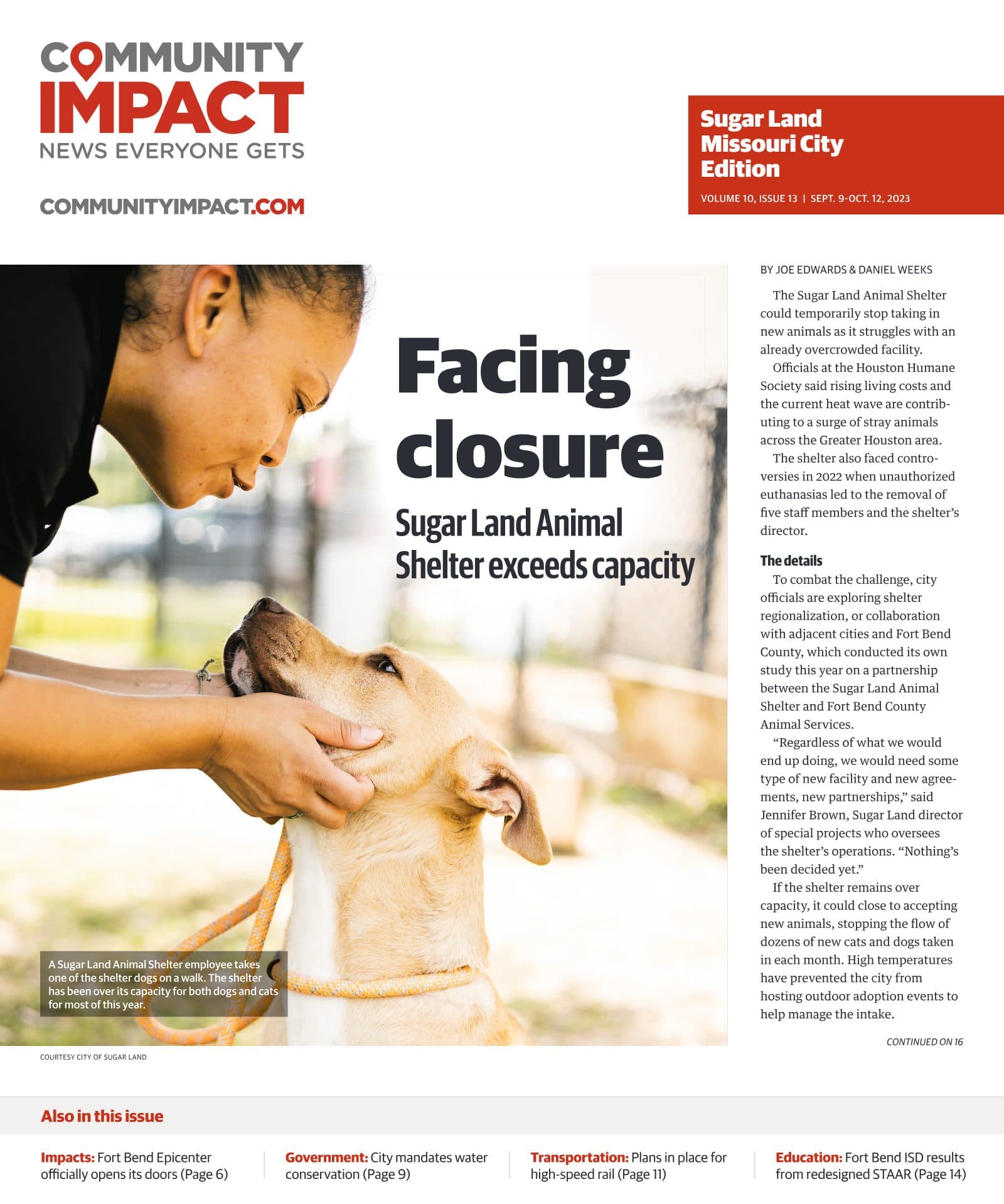 Sugar Land - Missouri City cover — September 2023