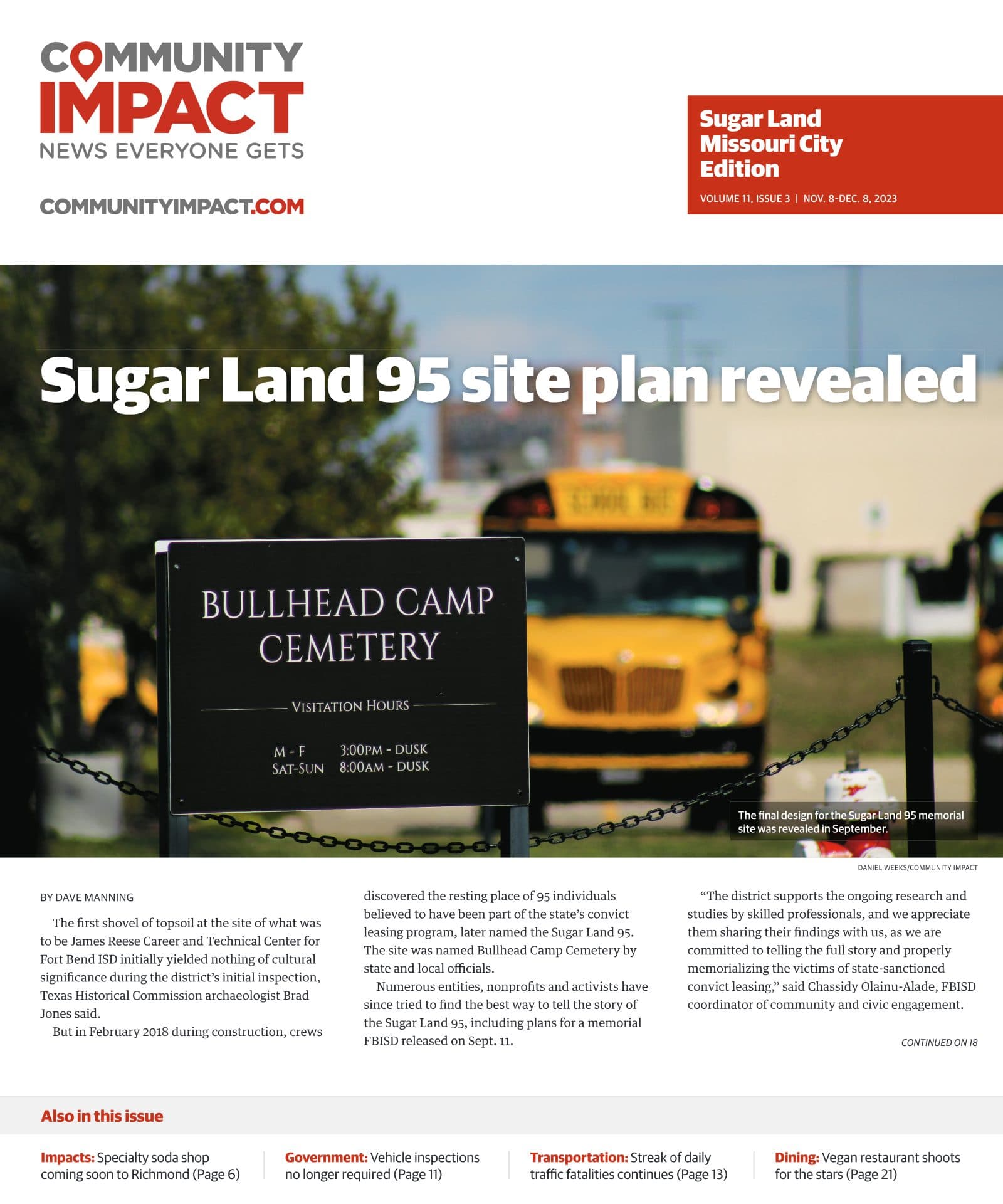 Sugar Land - Missouri City cover — November 2023