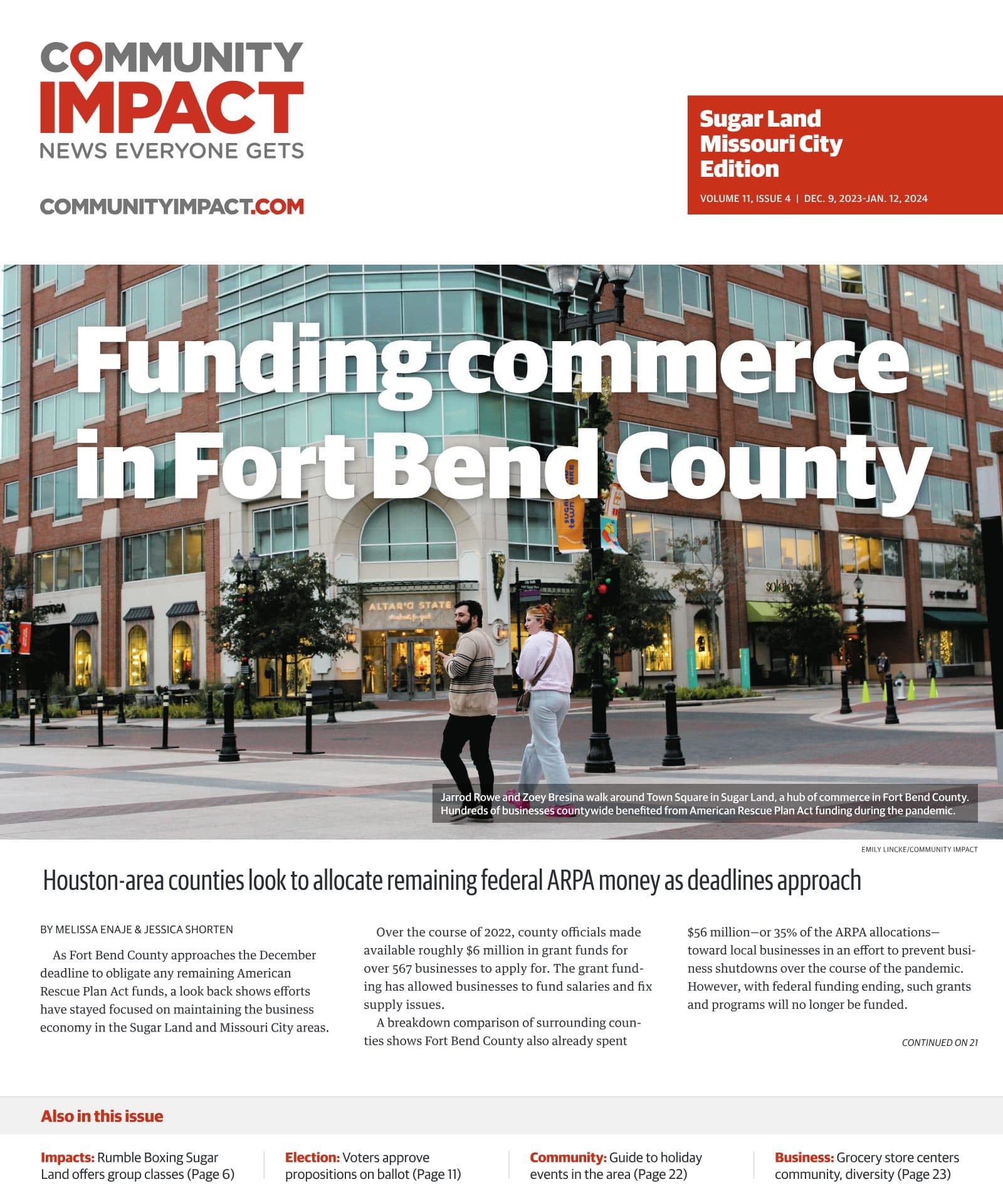 Sugar Land - Missouri City cover — December 2023