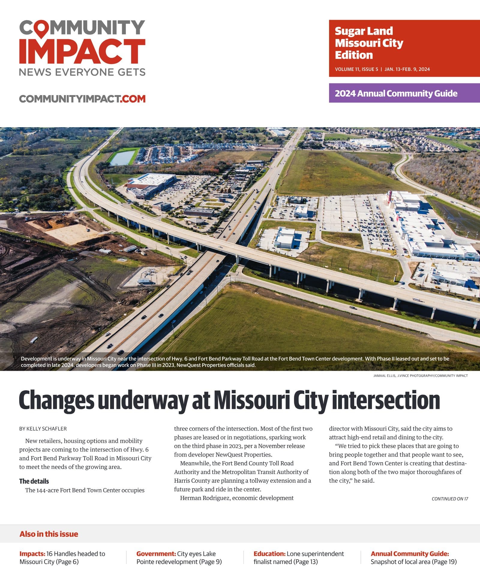 Sugar Land - Missouri City cover — January 2024