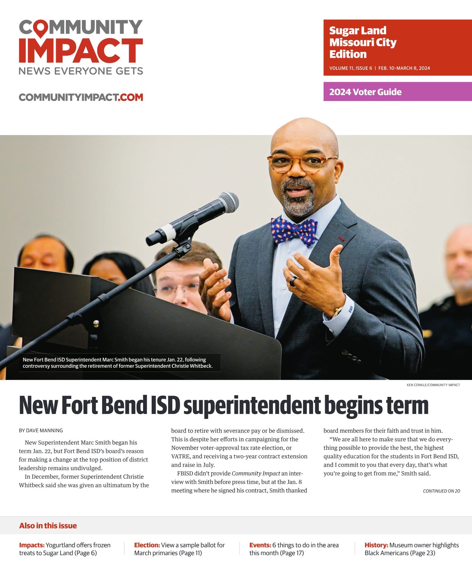 Sugar Land - Missouri City cover — February 2024