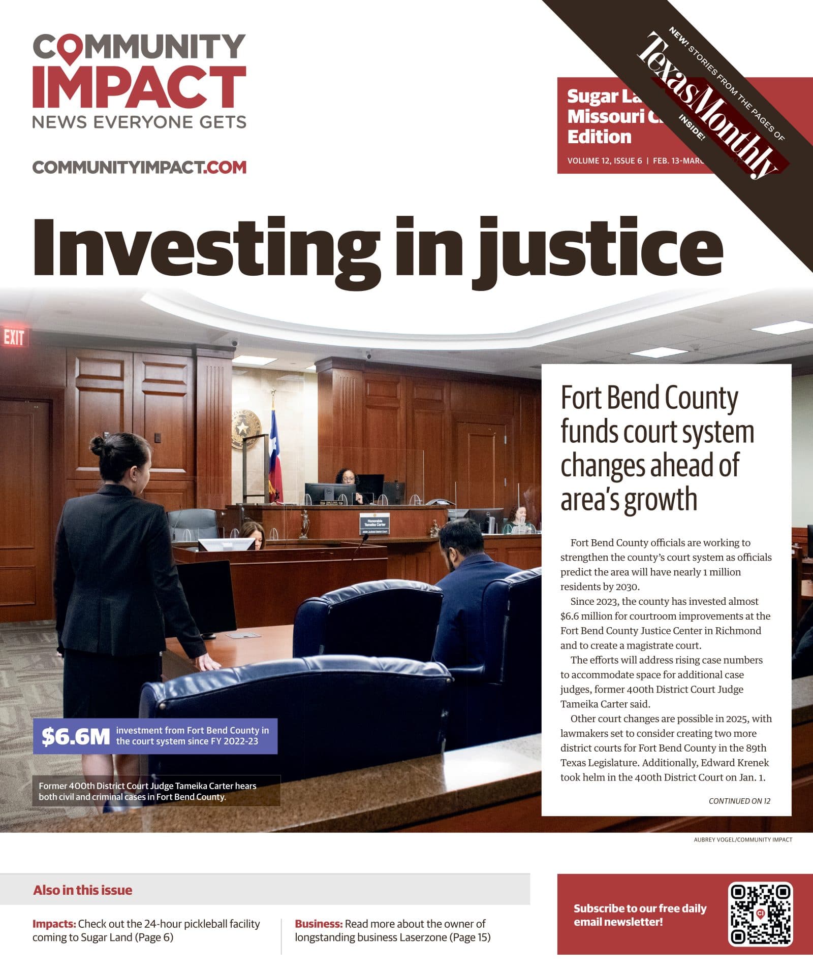 Sugar Land - Missouri City cover — February 2025