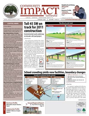 Southwest Austin - Dripping Springs cover — January 2009