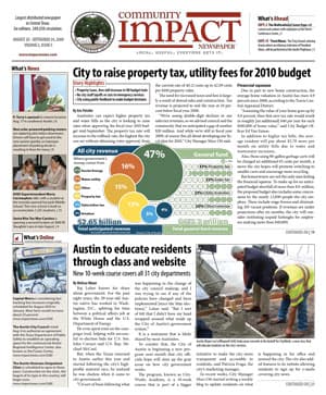 Southwest Austin - Dripping Springs cover — August 2009