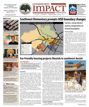 Southwest Austin - Dripping Springs cover — January 2010