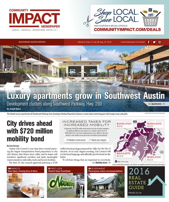 Southwest Austin - Dripping Springs cover — July 2016