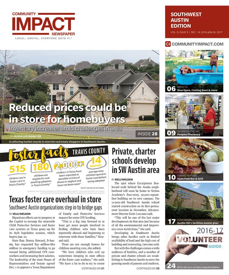 Southwest Austin - Dripping Springs cover — December 2016
