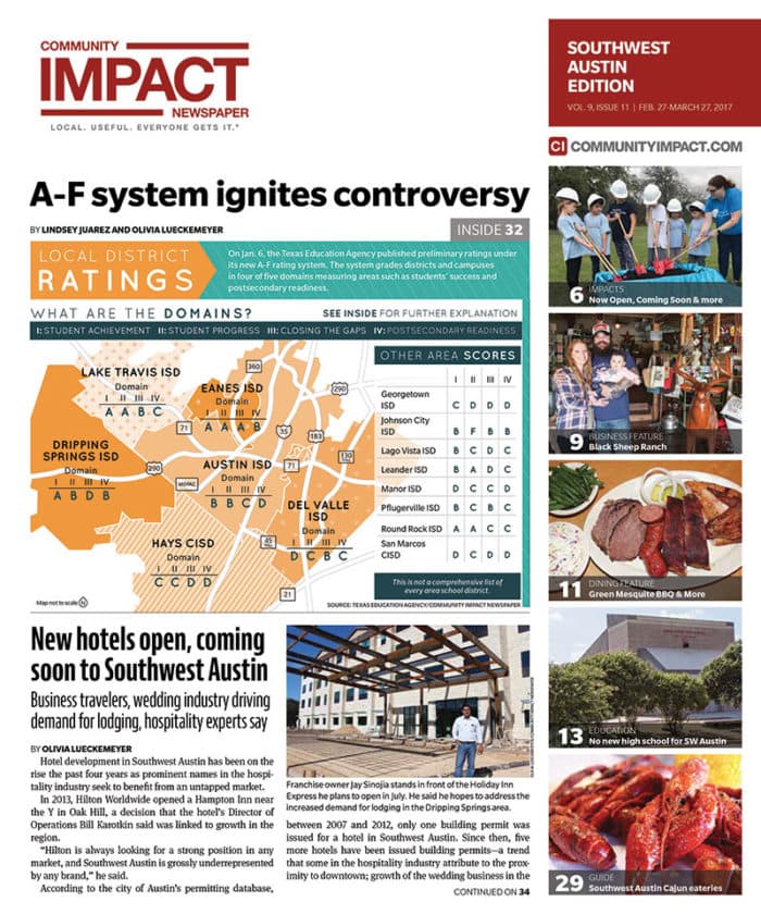 Southwest Austin - Dripping Springs cover — February 2017