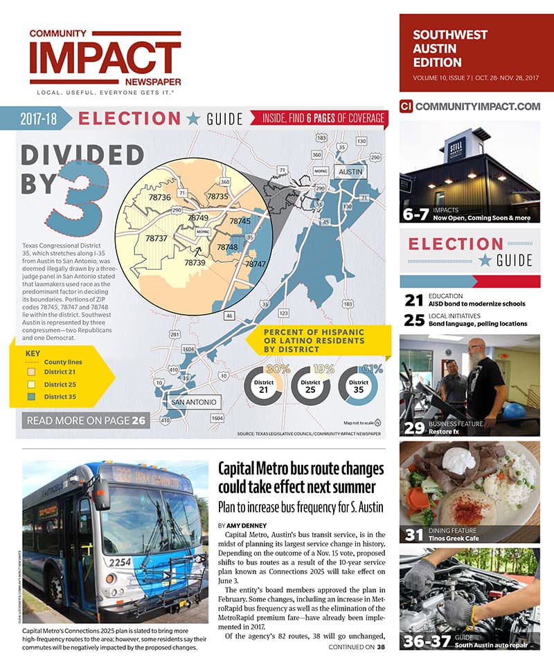 Southwest Austin - Dripping Springs cover — October 2017
