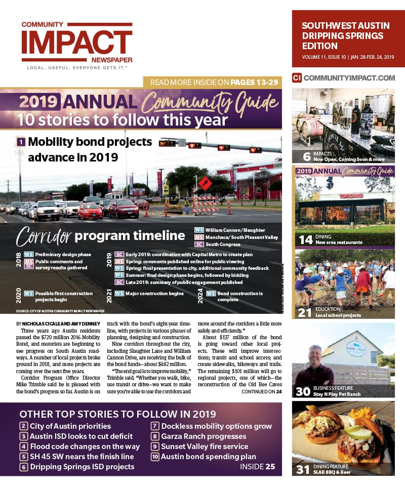 Southwest Austin - Dripping Springs cover — January 2019