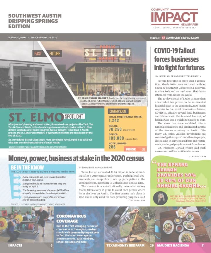 Southwest Austin - Dripping Springs cover — March 2020