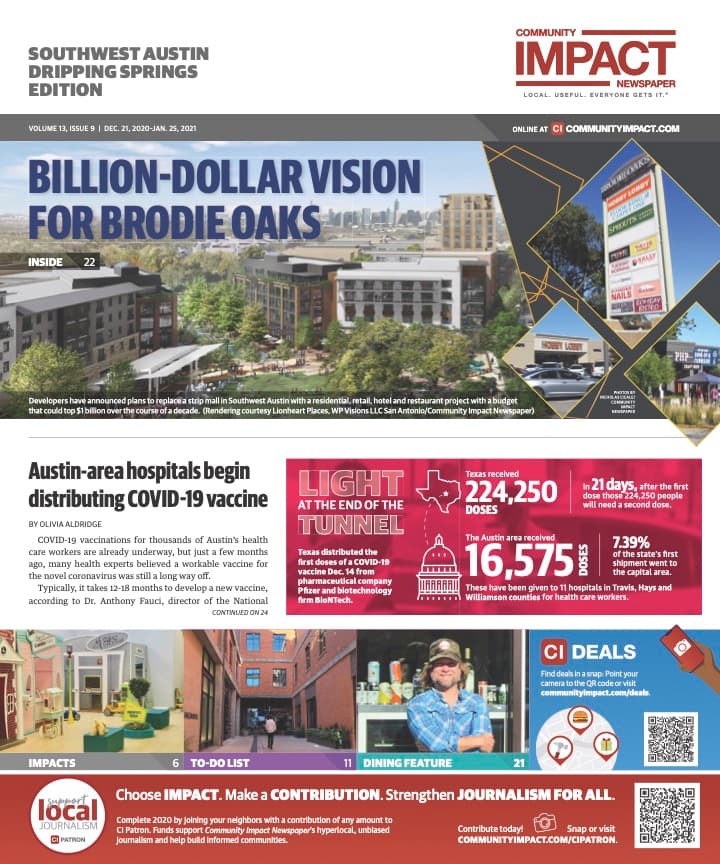Southwest Austin - Dripping Springs cover — December 2020