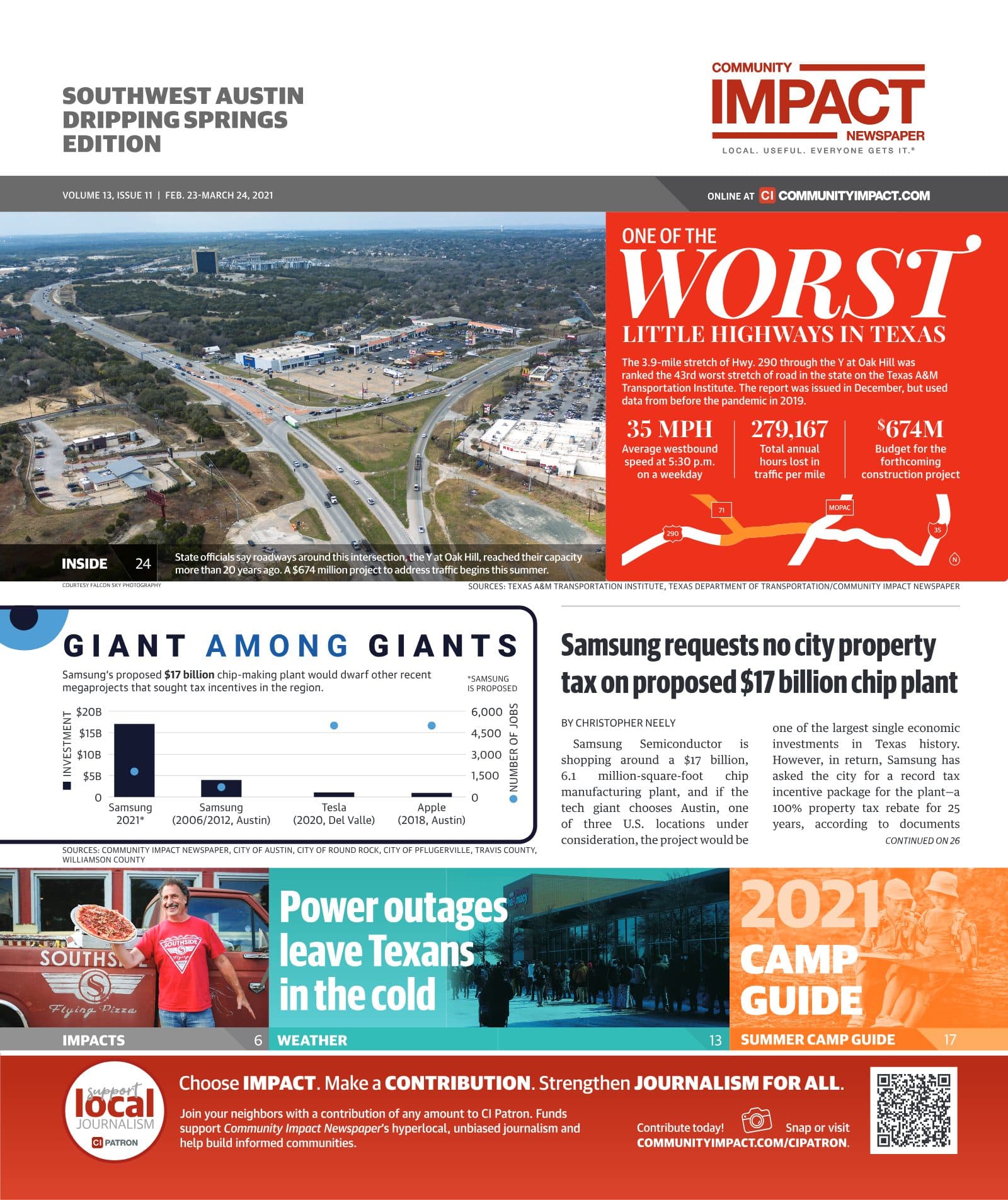 Southwest Austin - Dripping Springs cover — February 2021