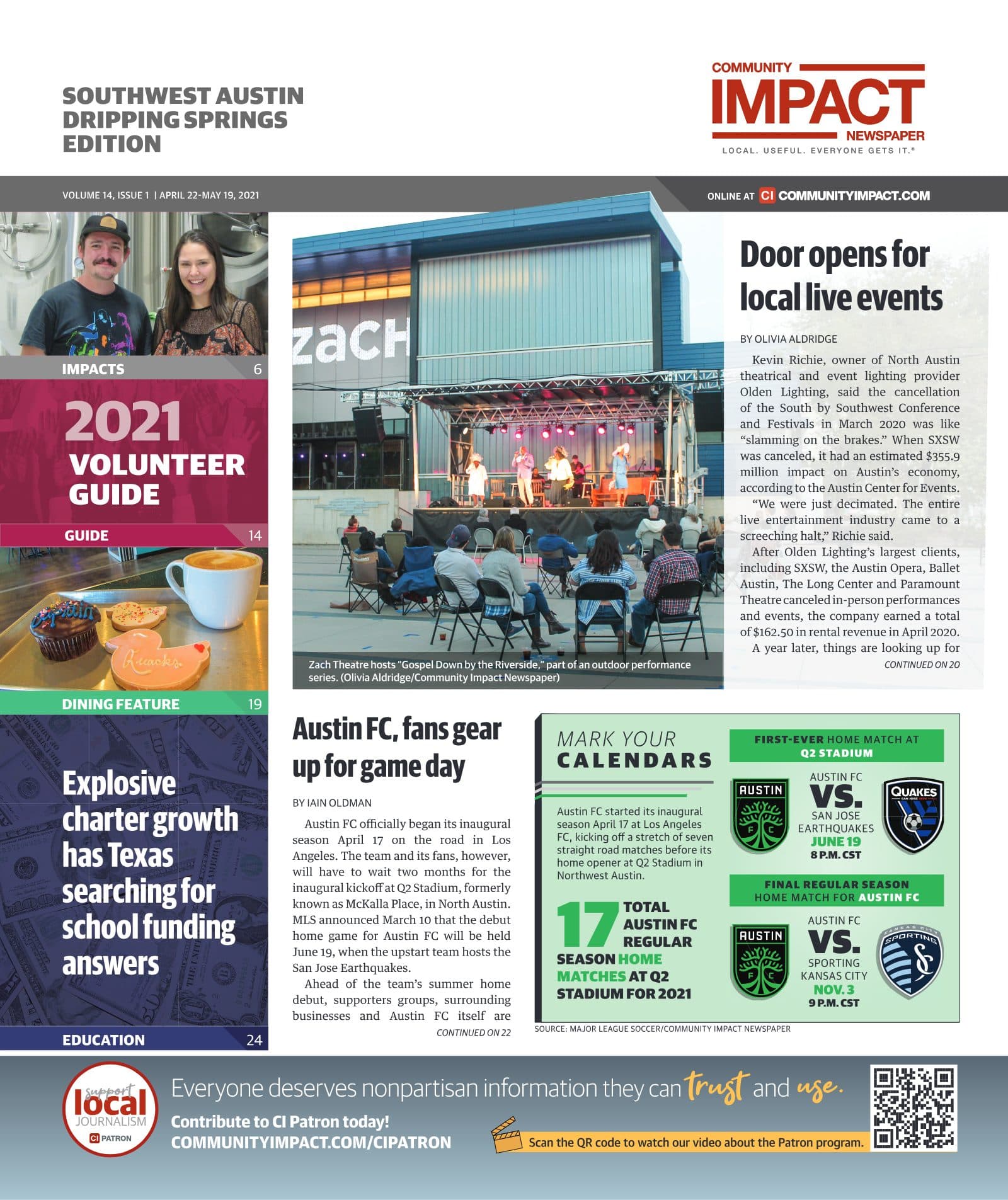 Southwest Austin - Dripping Springs cover — April 2021