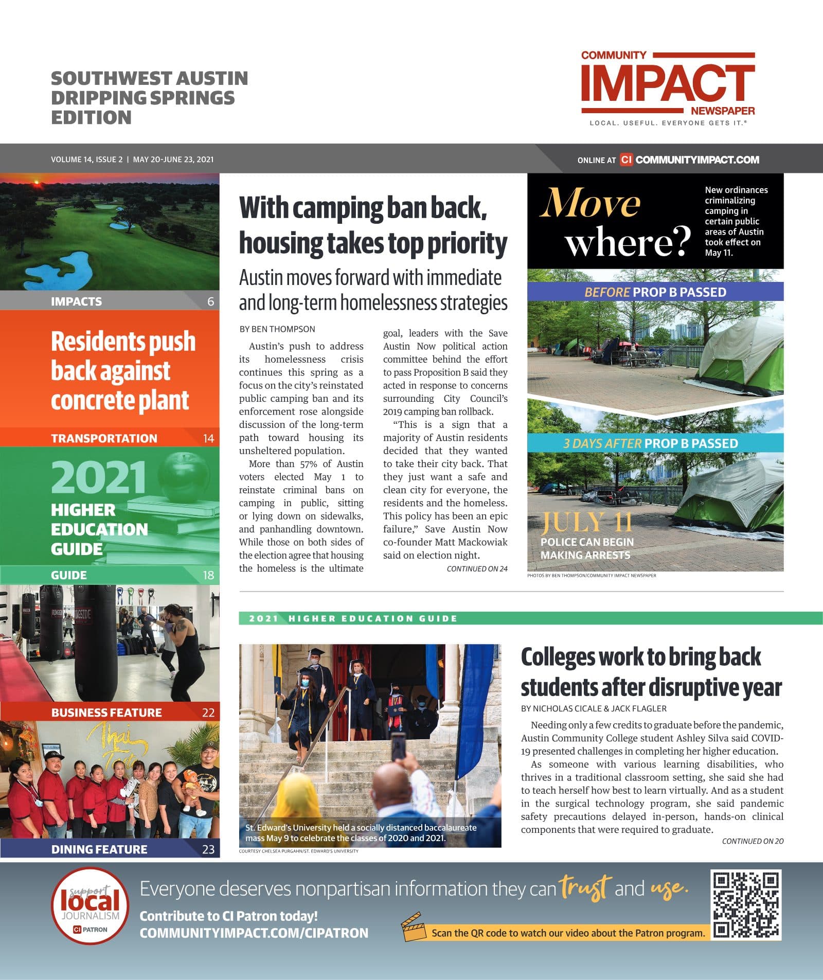 Southwest Austin - Dripping Springs cover — May 2021