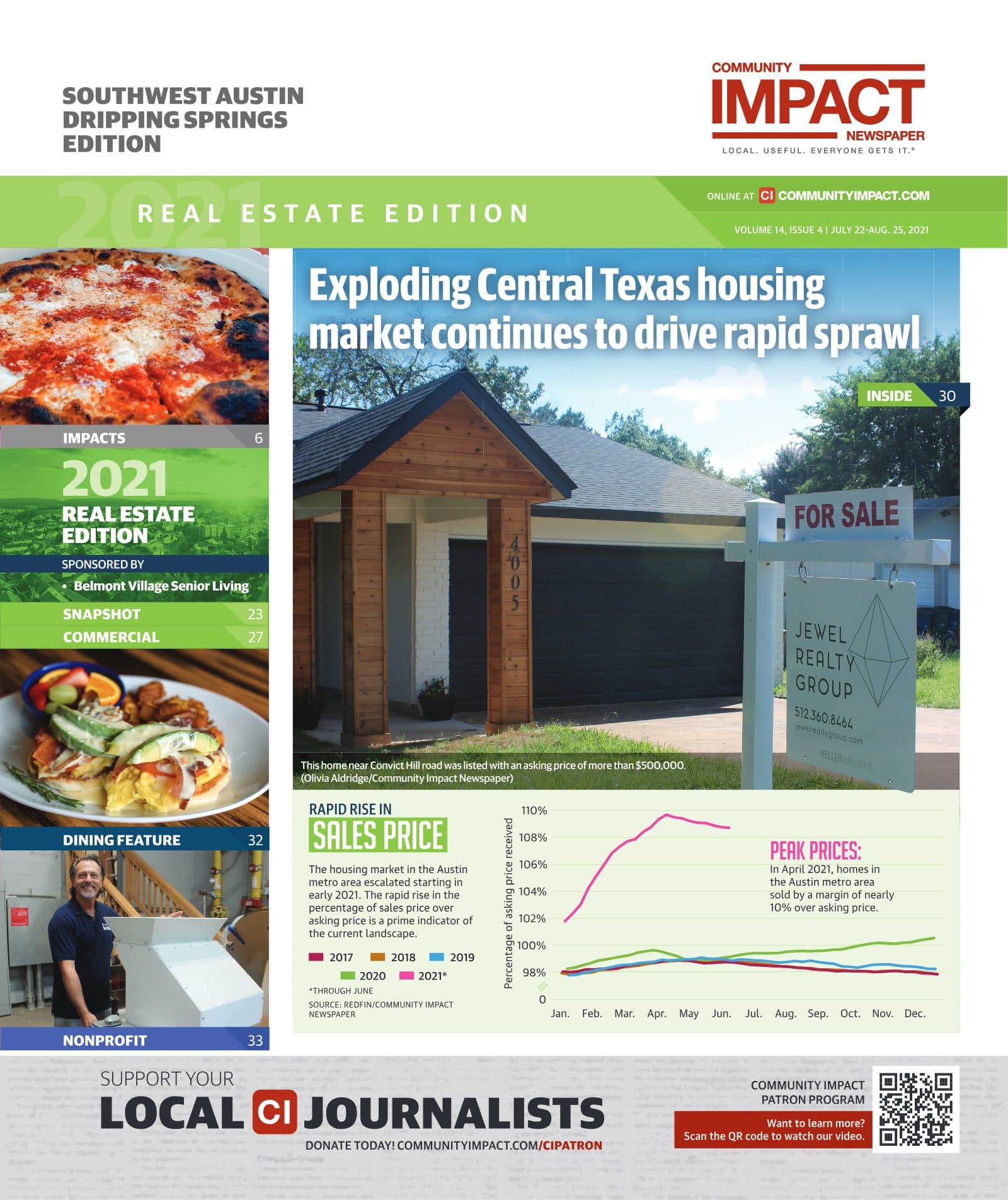 Southwest Austin - Dripping Springs cover — July 2021