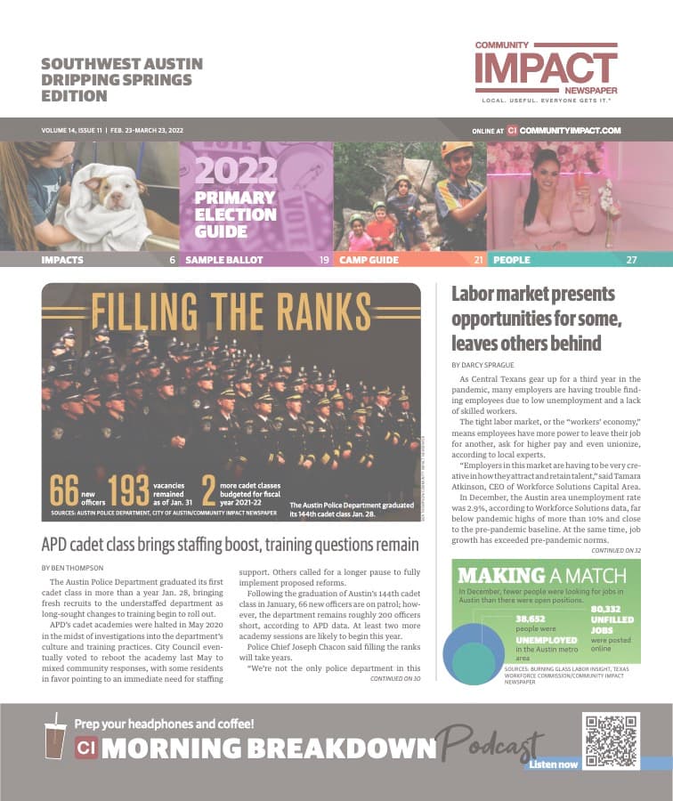 Southwest Austin - Dripping Springs cover — February 2022
