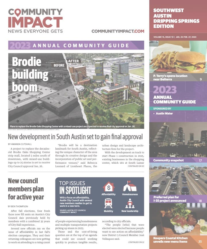 Southwest Austin - Dripping Springs cover — January 2023