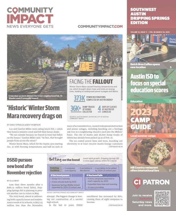 Southwest Austin - Dripping Springs cover — February 2023