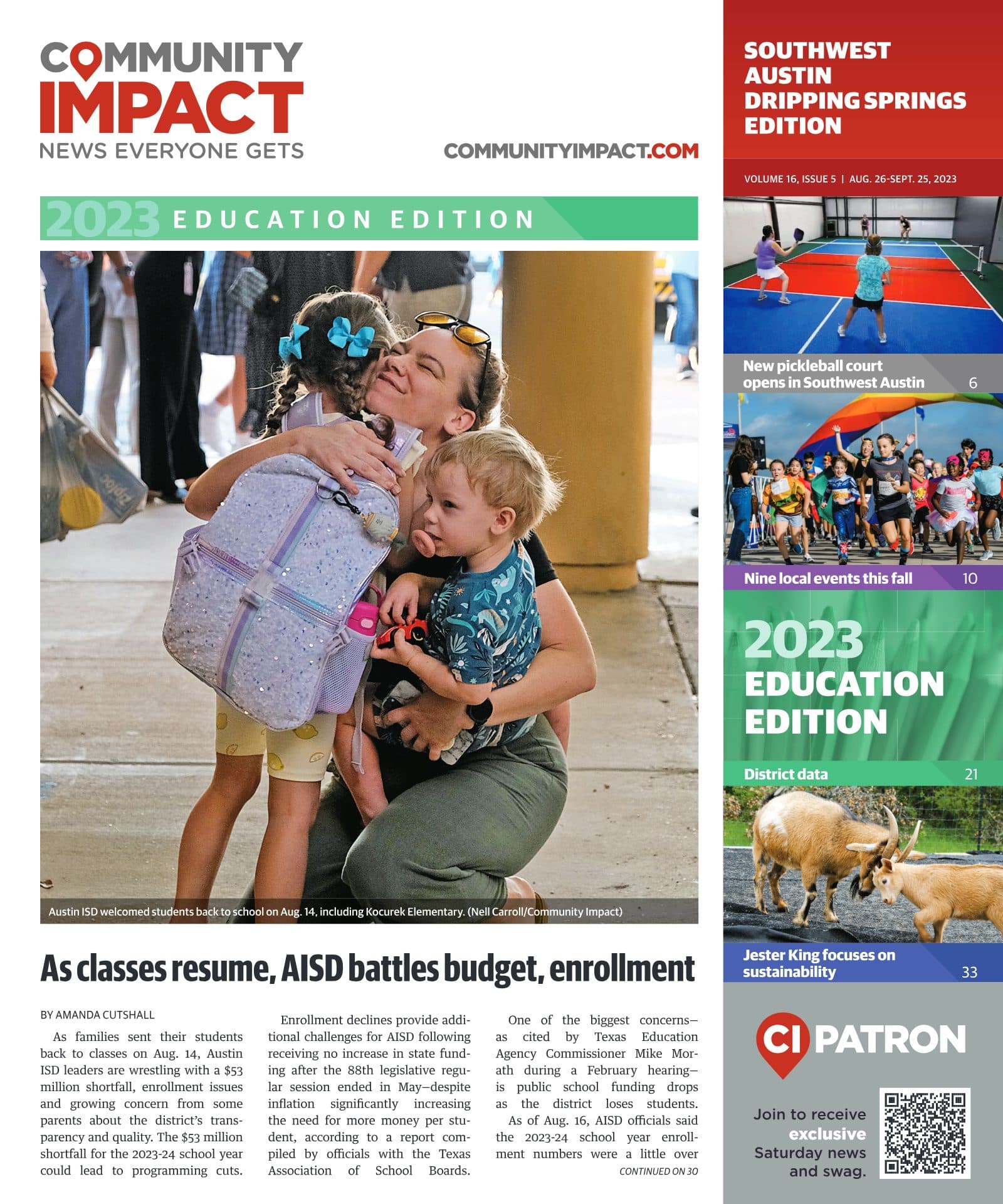 Southwest Austin - Dripping Springs cover — August 2023