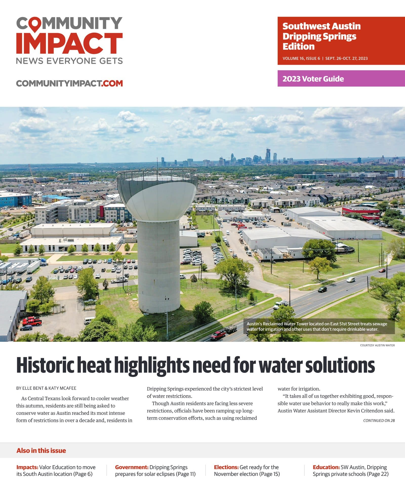 Southwest Austin - Dripping Springs cover — September 2023