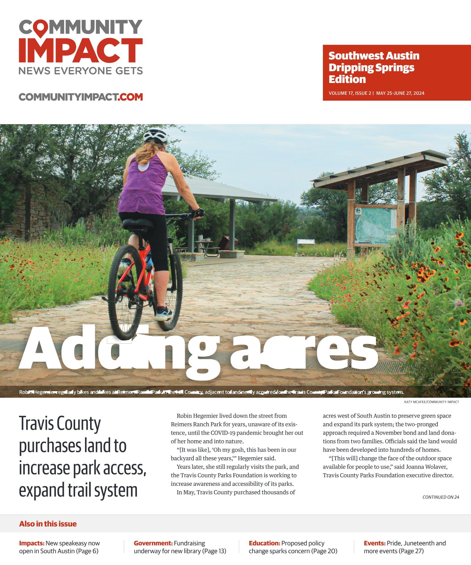 Southwest Austin - Dripping Springs cover — May 2024