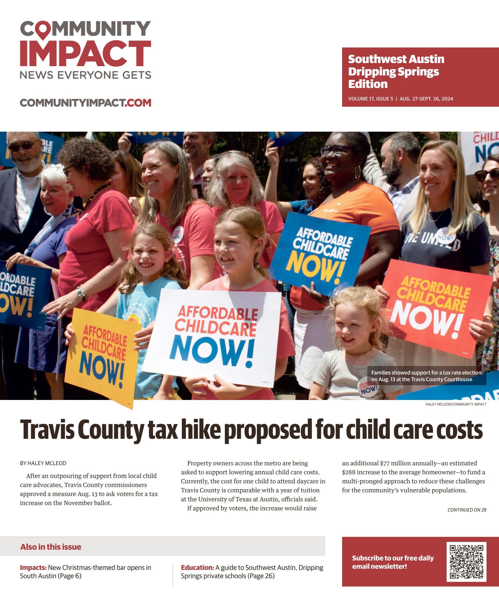 Southwest Austin - Dripping Springs cover — August 2024