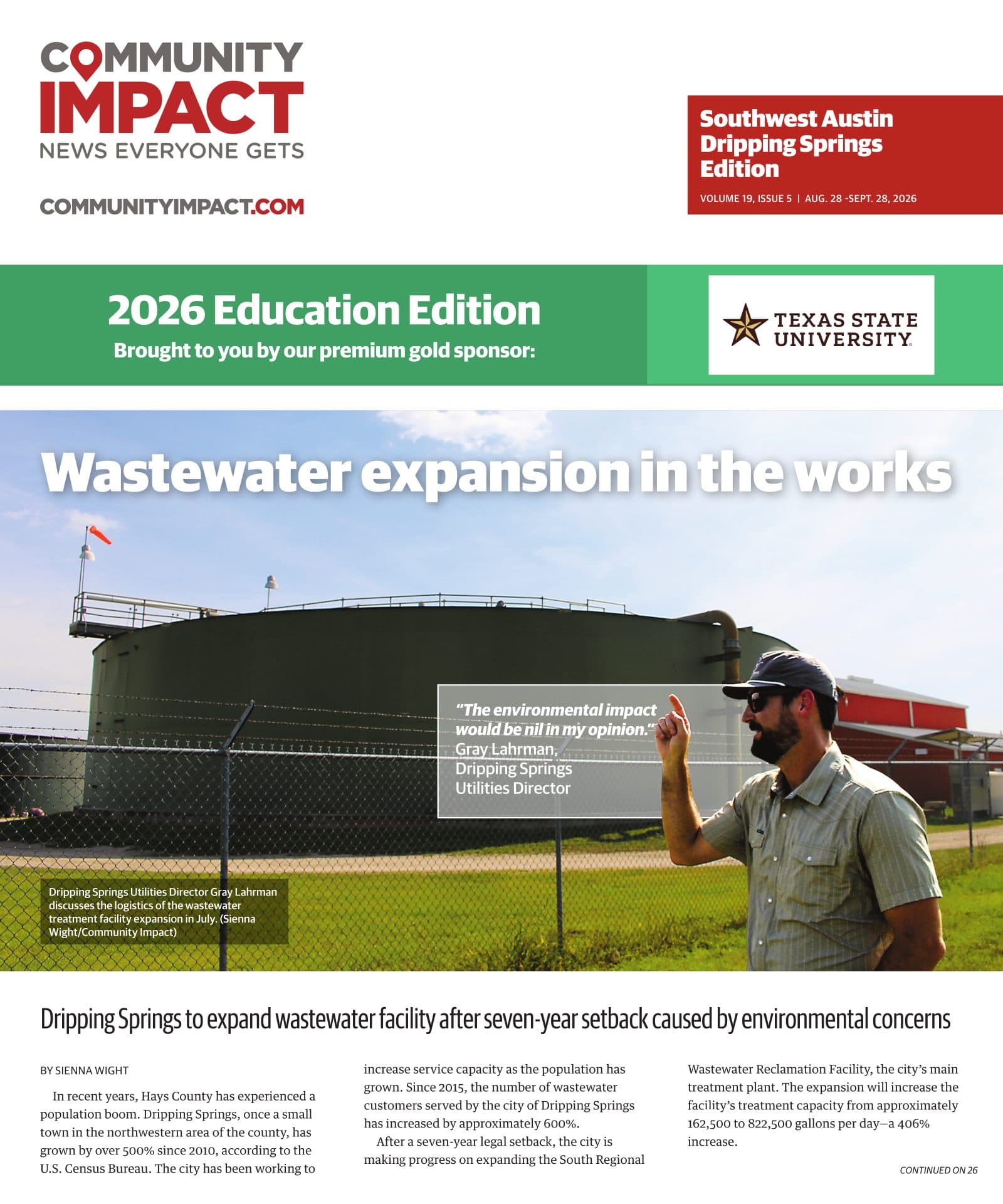 Southwest Austin - Dripping Springs cover — August 2026
