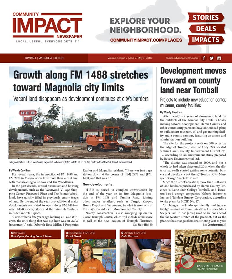 Tomball - Magnolia cover — April 2016