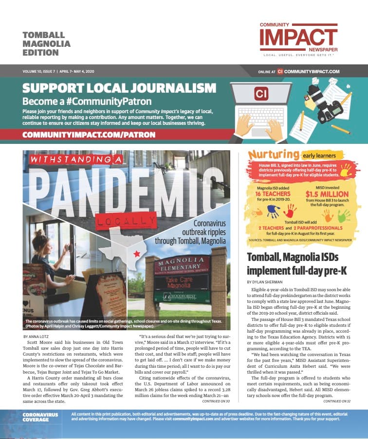 Tomball - Magnolia cover — April 2020