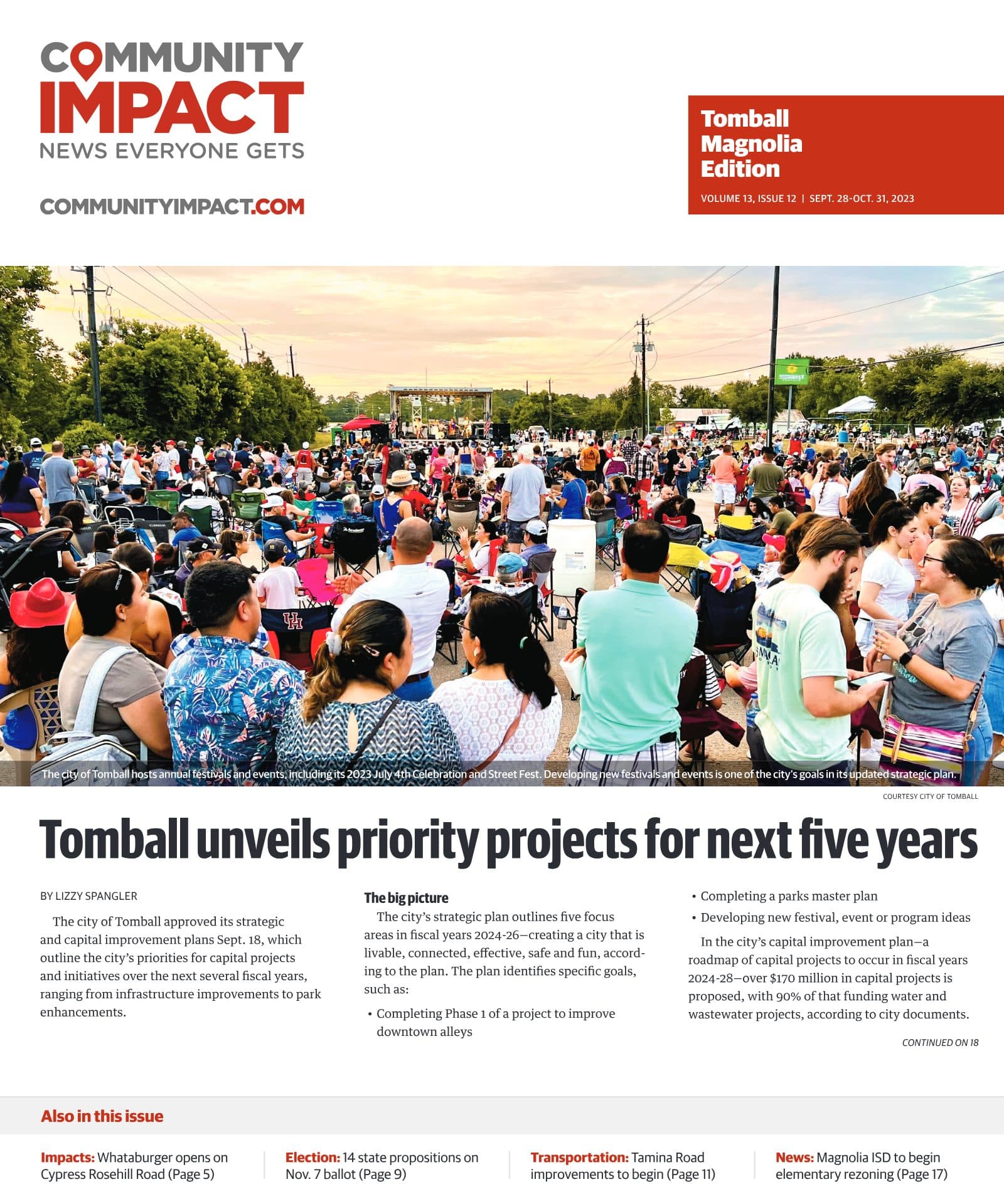 Tomball - Magnolia cover — September 2023