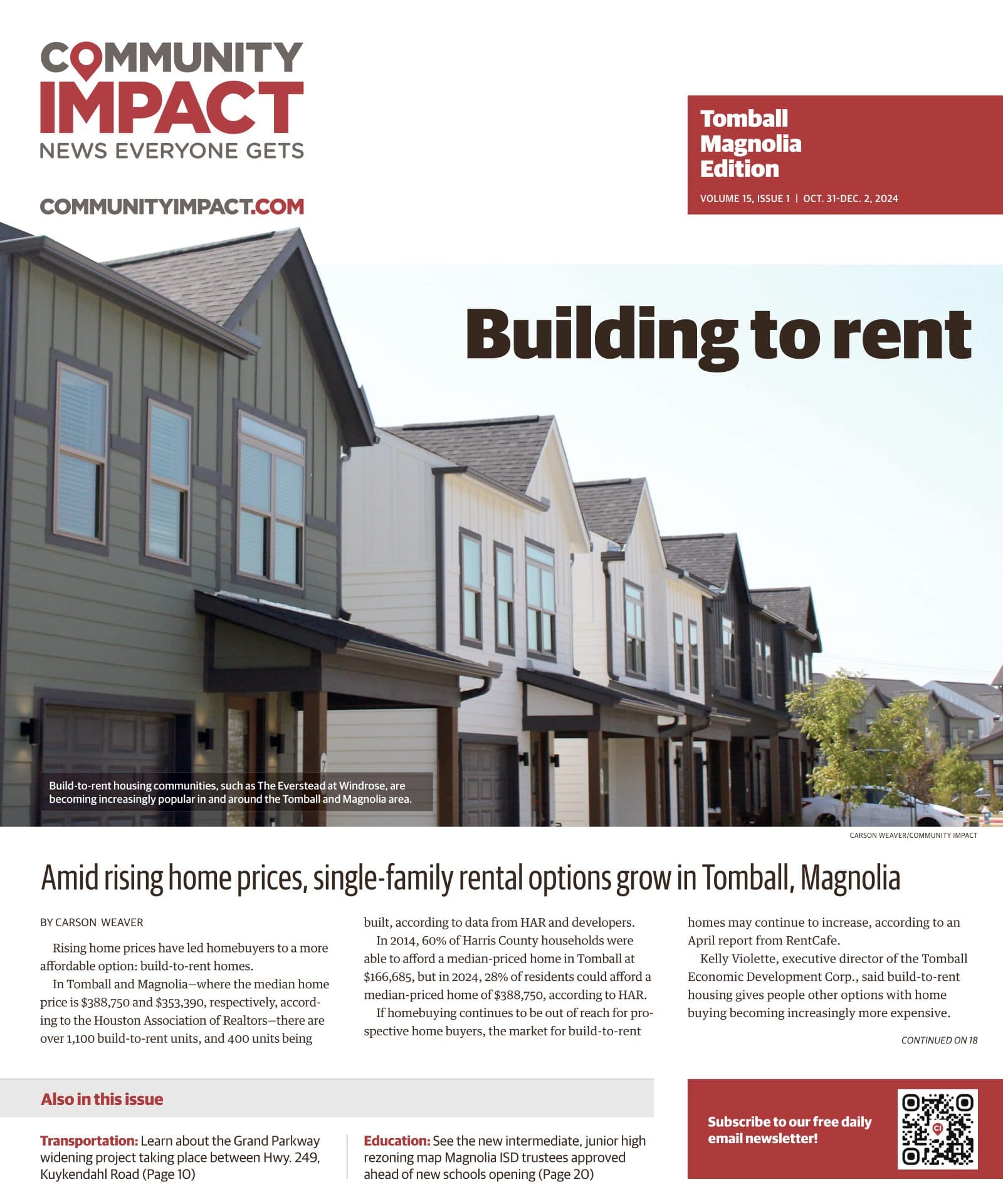 Tomball - Magnolia cover — October 2024