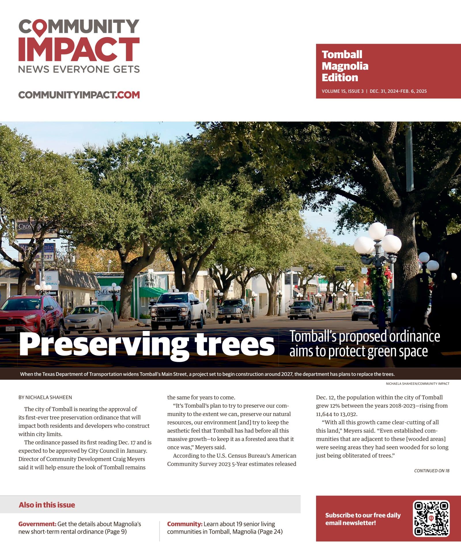 Tomball - Magnolia cover — December 2024