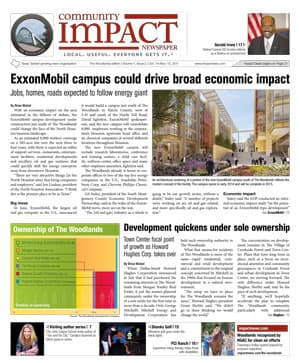 The Woodlands cover — October 2011