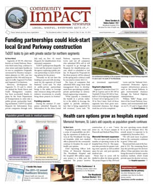 The Woodlands cover — December 2011