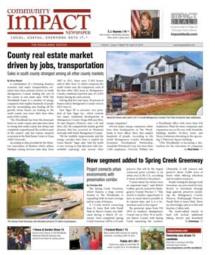 The Woodlands cover — March 2012