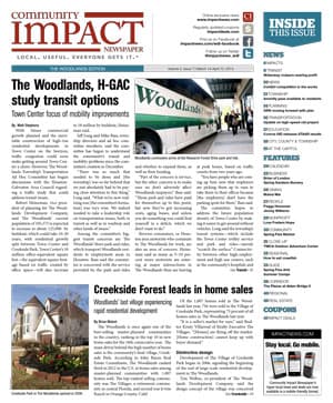 The Woodlands cover — March 2013