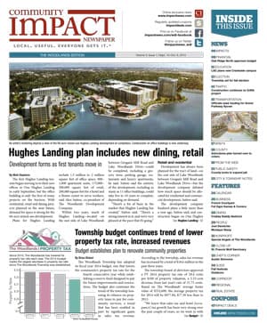 The Woodlands cover — September 2013
