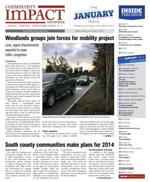 The Woodlands cover — January 2014