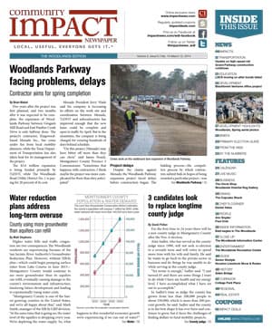 The Woodlands cover — February 2014