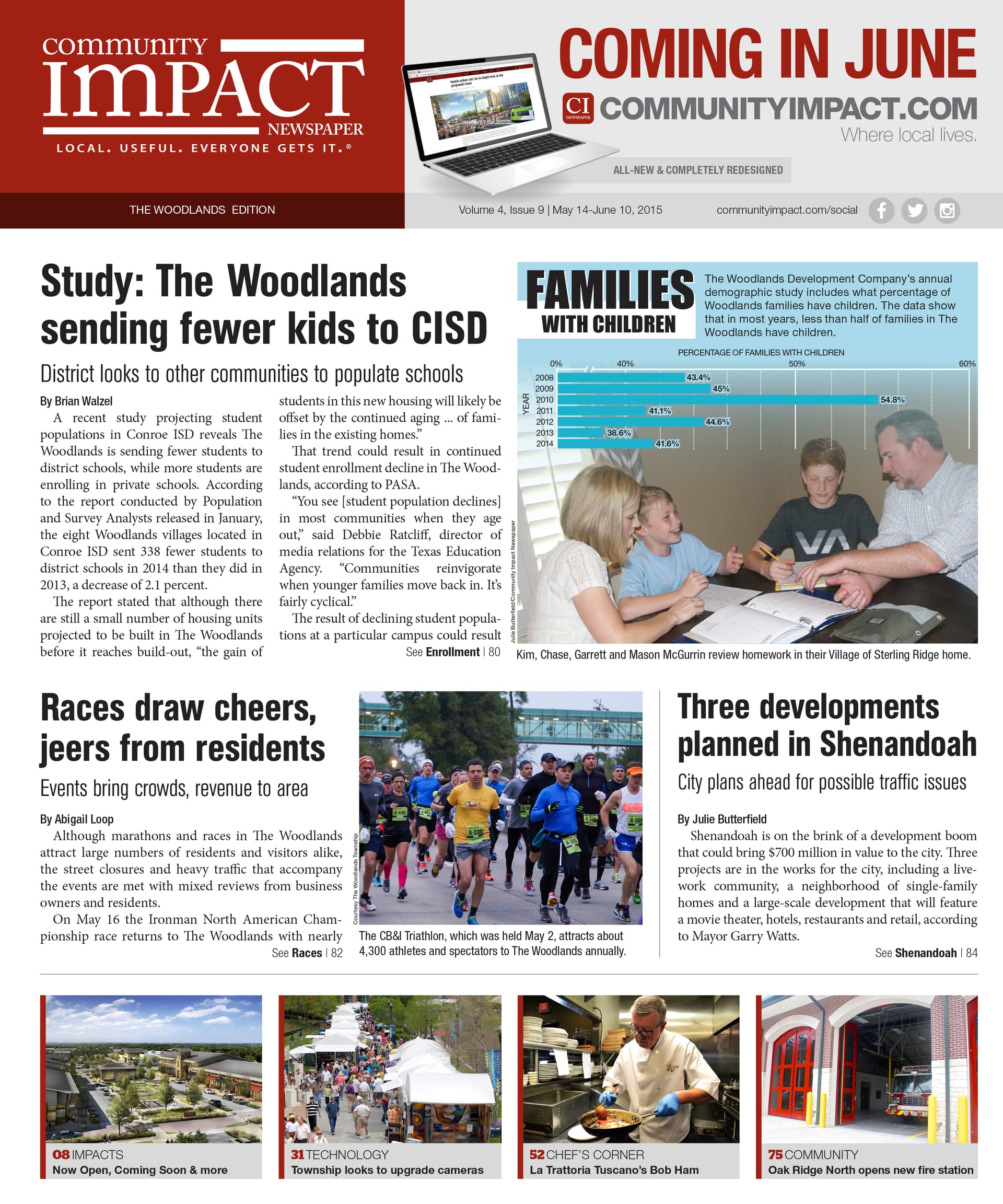 The Woodlands cover — May 2015