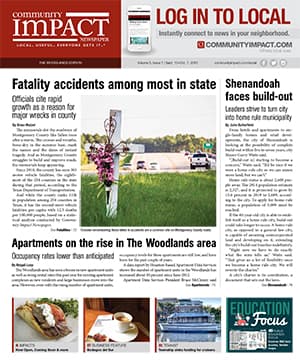 The Woodlands cover — September 2015