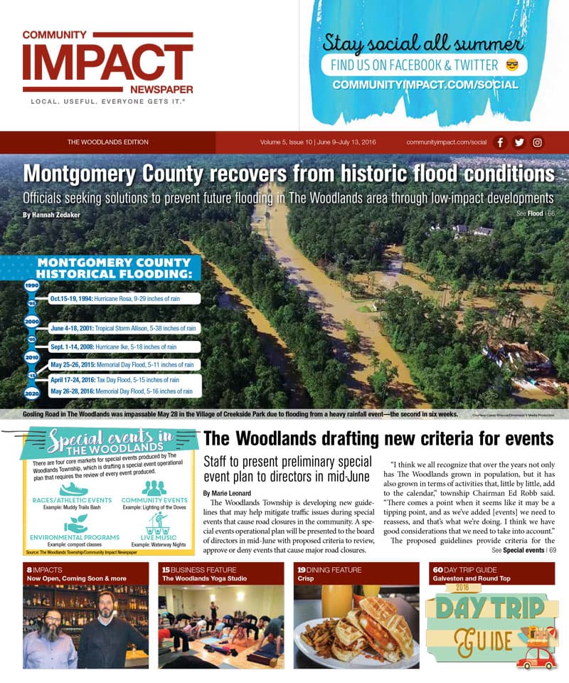 The Woodlands cover — June 2016