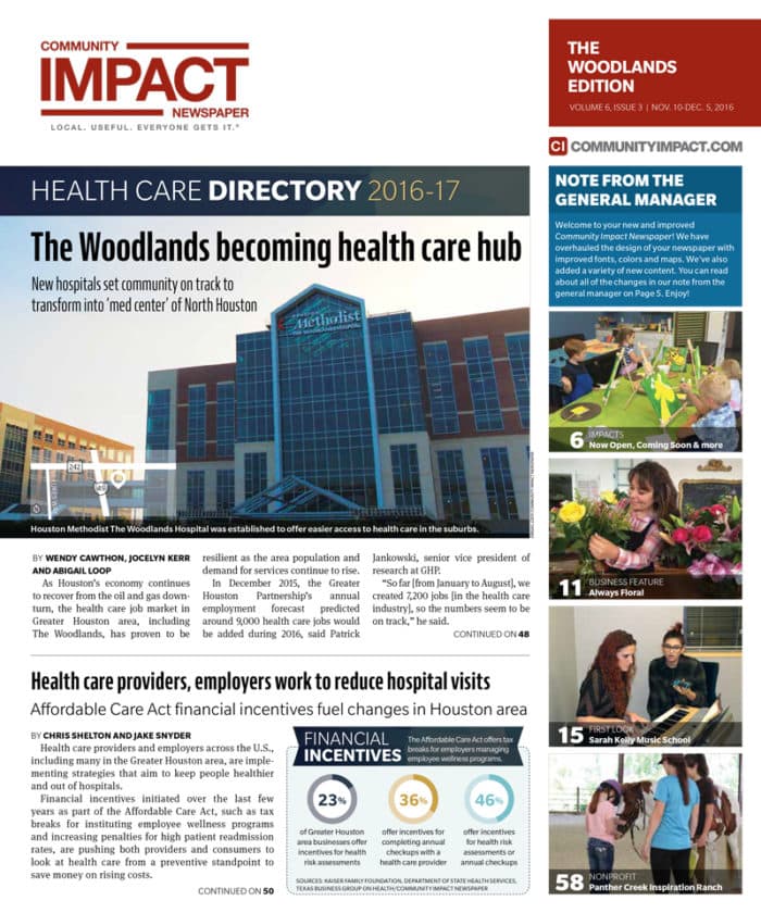 The Woodlands cover — November 2016